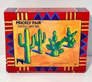 Vintage Prickly Pair Cactus String Lights 10pc – New Open‎ Box